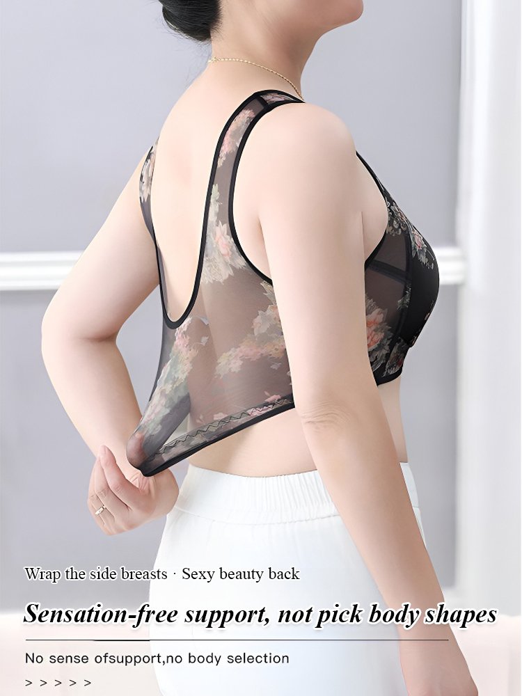 [Rich Women Are Wearing] Lace Buttonless Comfortable Bra-3